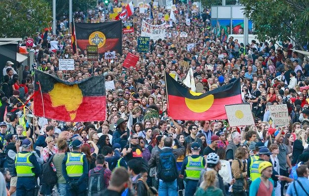 Aboriginal rights protesters