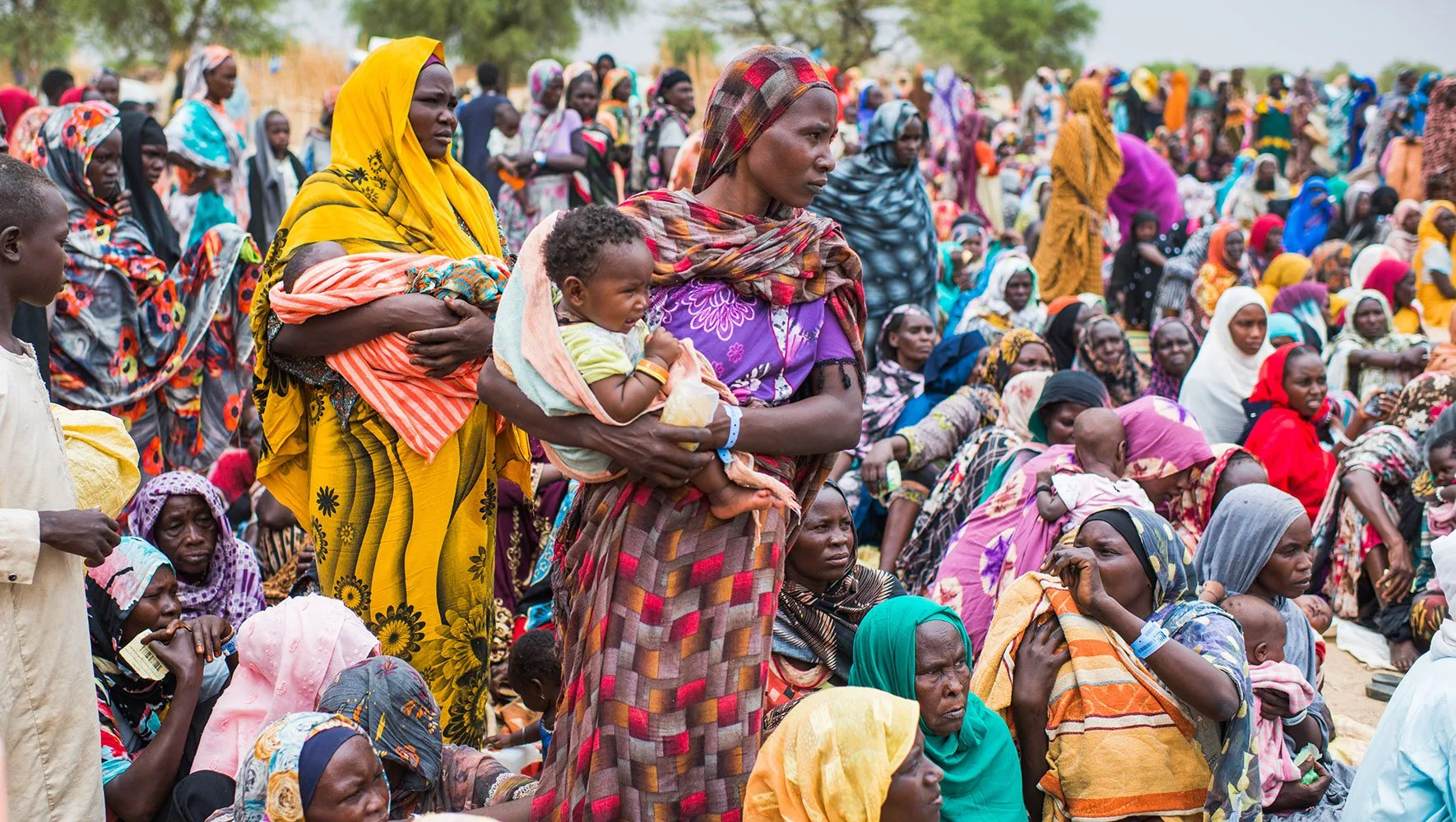 Sudanese refugees in Chad camps